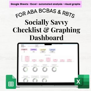 Socially Savvy Assessment Excel & Google Sheets Graphing Dashboard, Socially Savvy Scoring, Socially Savvy Assessment Online