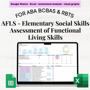 AFLS Assessment Social Skills, Social Skills Assessment for Kids ABA, AFLS Social Skills