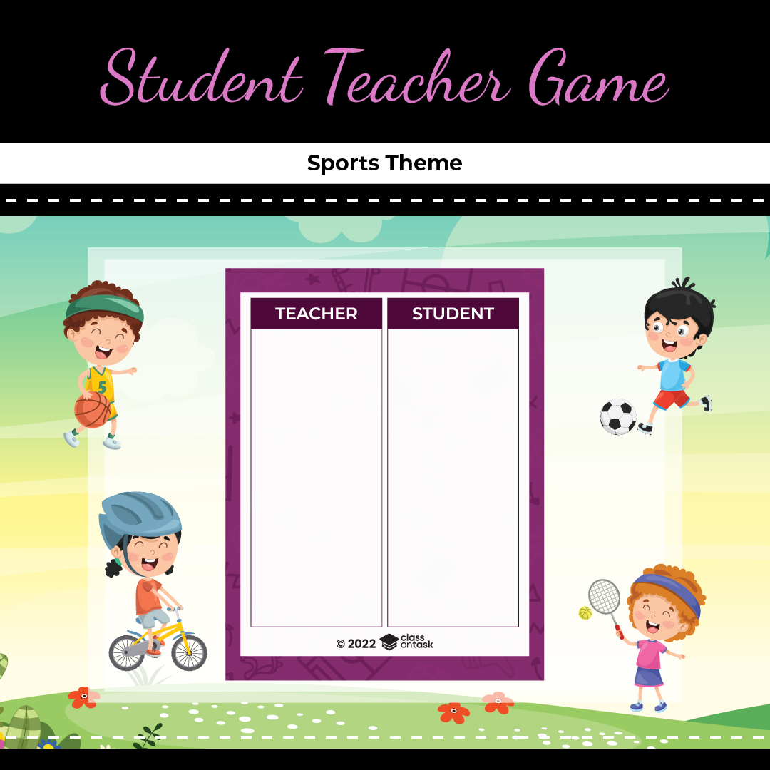 Student Teacher Game Sports Theme Behavior Analyst Resource Center