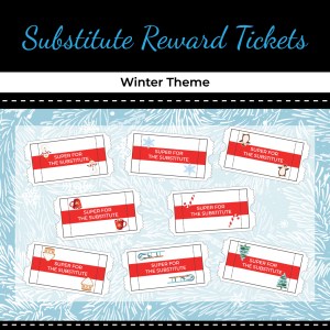 Substitute Reward Tickets – Winter Theme