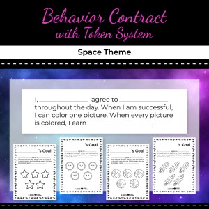 Behavior Contract with Token System – Space Theme – FREE!