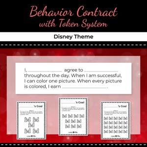 Behavior Contract with Token System – Disney Theme