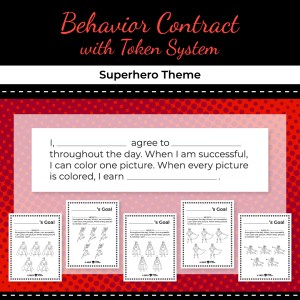 Behavior Contract with Token System – Superhero Theme