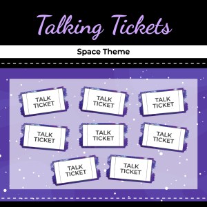 Talking Tickets – Space Theme – FREE!