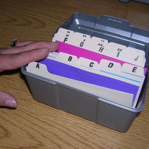 Pre Alphabetizing Task Analysis- Index cards