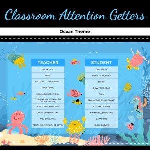 Classroom Attention Getters – Ocean Theme