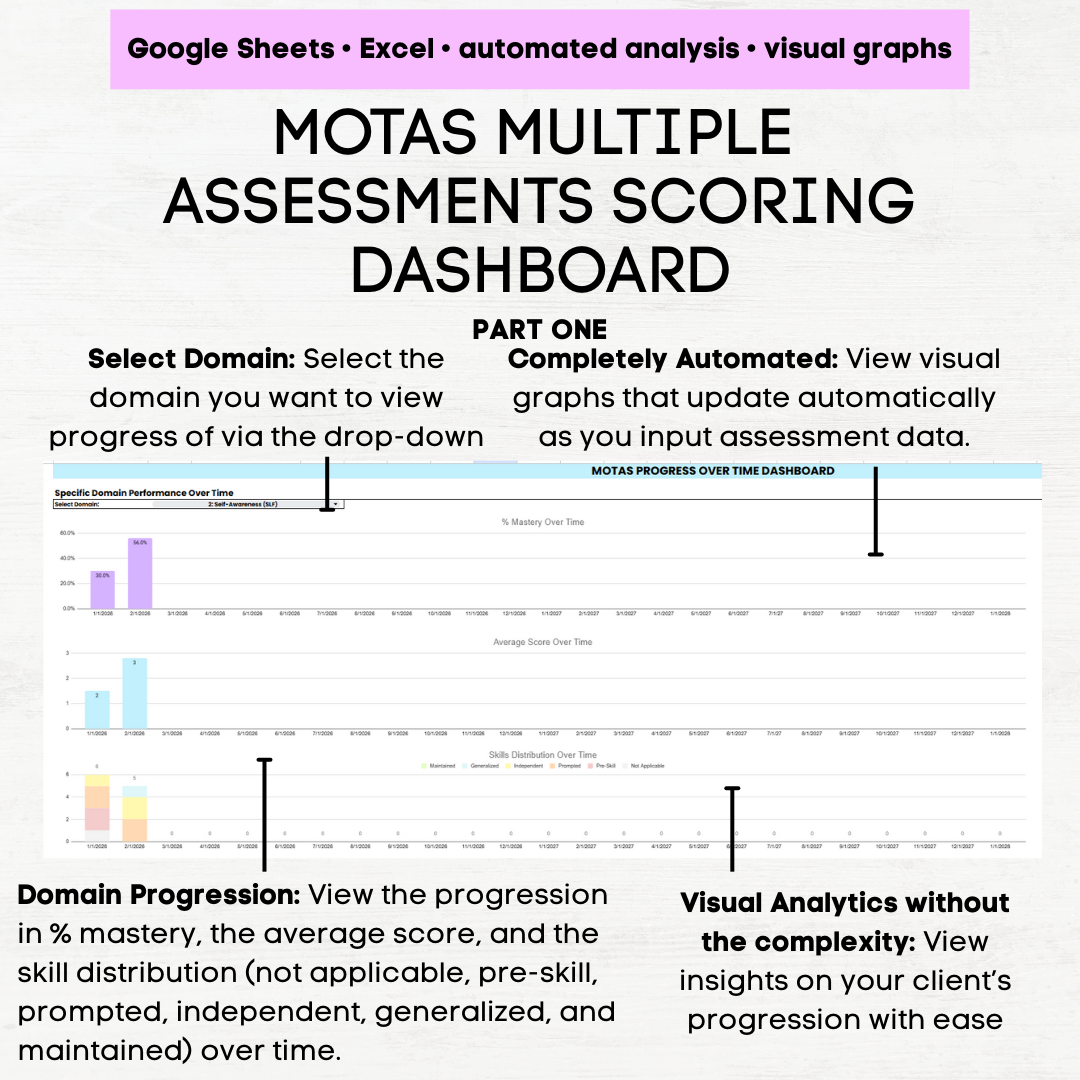 MOTAS Assessment Scoring Tracker & Graphing Dashboard - Automated Insights and Graphs in Excel and Google Sheets - Image 7
