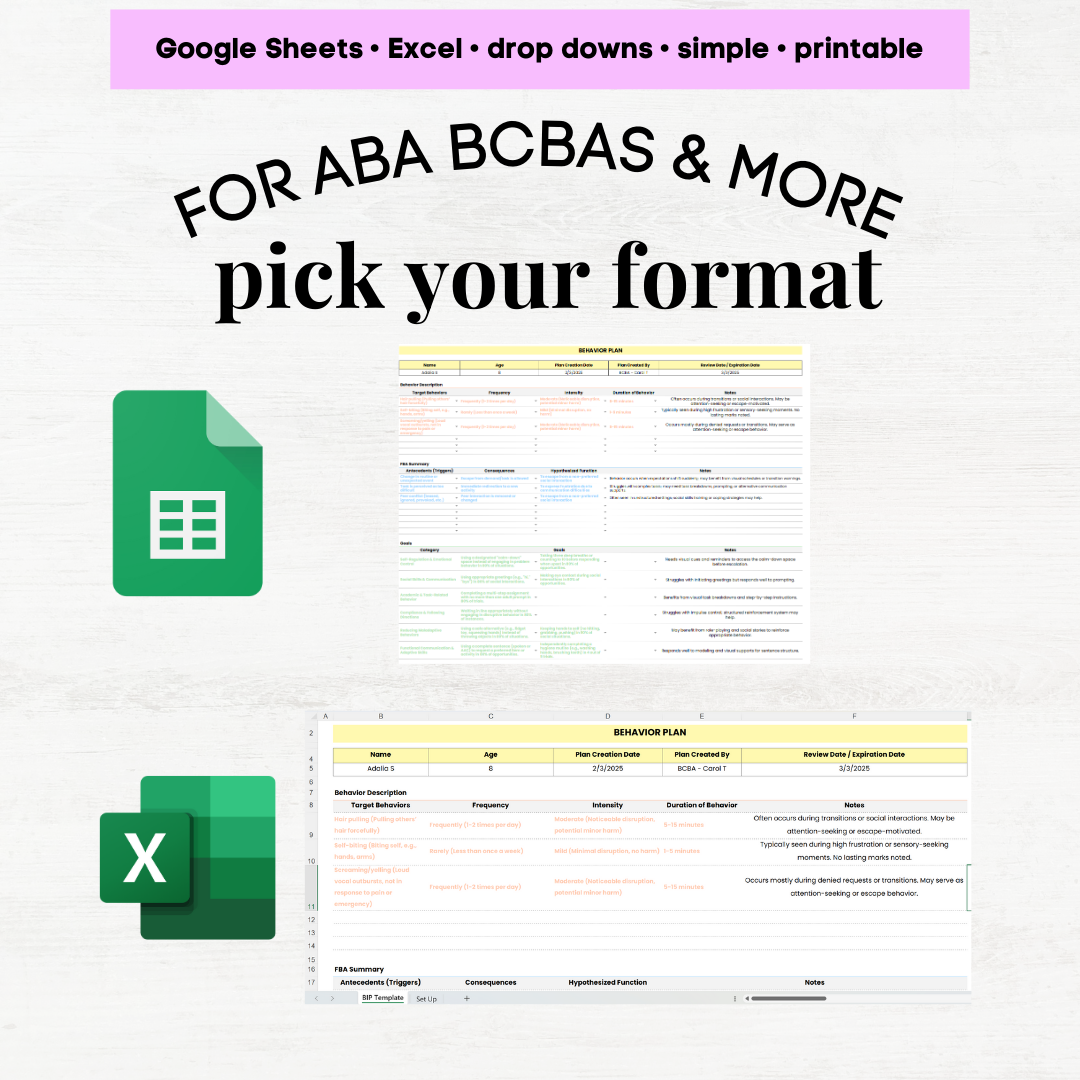 Behavior Plan Template, Behavior Planning, Behavioral Plan, Behavioral Intervention Plan, BCBA RBT Behavior, behavior tech bcba, aba bcba - Image 8