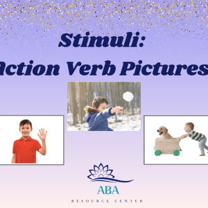 ABA Stimuli: Actions/Verb Flashcards