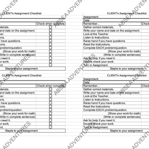 Assignment Checklist