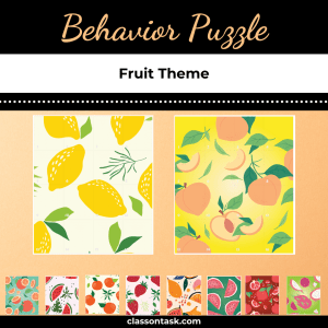 Behavior Puzzle – Fruit Theme