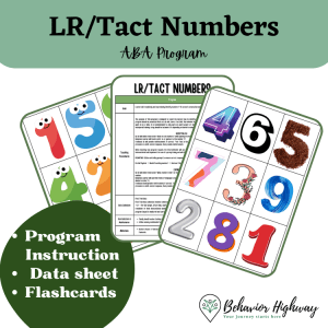 LR/Tact Numbers ABA Program