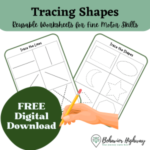 Tracing Shapes Worksheet