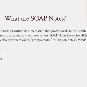 SOAP Note Training PowerPoint (for RBT’s)