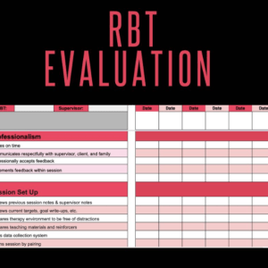 RBT Evaluation Form