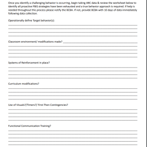 Behavior Cheat Sheet