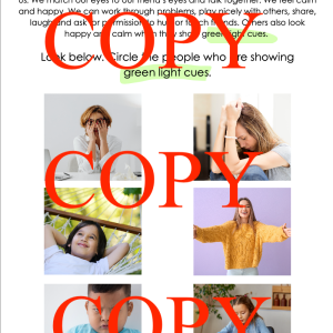 Red Light/ Green Light Emotion Cues