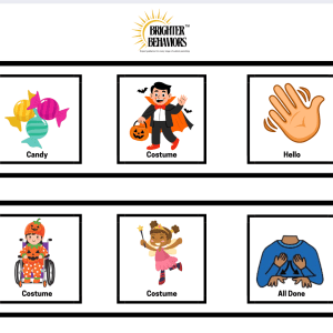 Free Halloween & Trick-or-Treating Visual Supports for Autistic and Neurodivergent Children | Brighter Behaviors Parent Resource