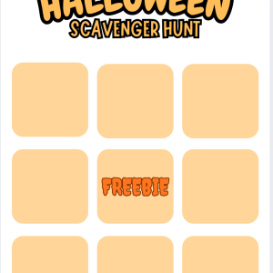 Printable Halloween Scavenger Hunt for Kids | Autism-Friendly & Editable Digital Download | Sensory-Friendly Fall Activity