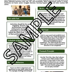 Instructional Control | ABA Parent Training Handout