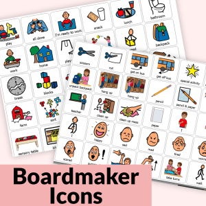 Visual communication Picture Icons for Schedule Cards Special Education