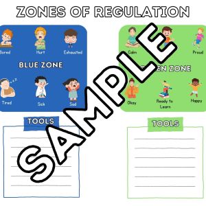 Zones Of Regulation Visual Worksheet