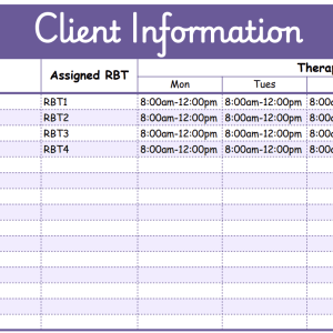 BCBA Caseload/Hours Tracker | Google Sheets Template for Client & Authorization Management