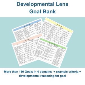 Developmental Lens Goal Bank