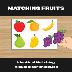 FREE Fruit Identical Matching Worksheet