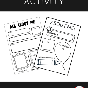 All About Me Worksheet | Back to School Activity | Canadian Spelling
