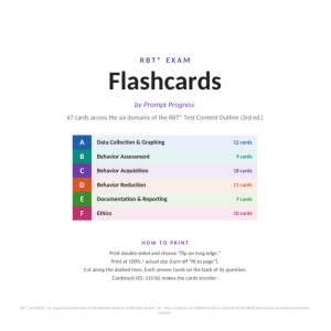 RBT Exam Flash Cards