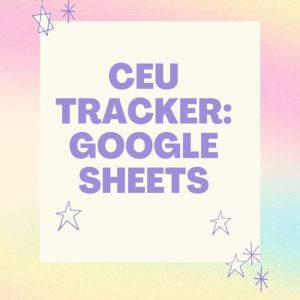 CEU Tracker: Google Sheets