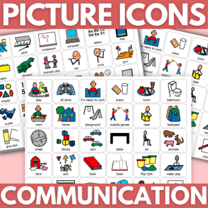 Visual communication Picture Icons for Schedule Cards Special Education