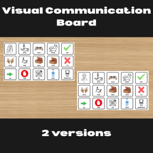 AAC Core Communication Board | Visual Communication Board