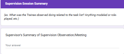 Fieldwork Supervisor: Feedback & Summary of Supervision Form - Image 4