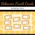 Behavior Punch Cards – Bee Theme
